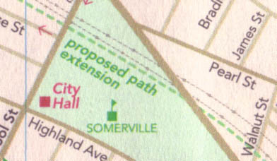 Road Map of Somerville MA